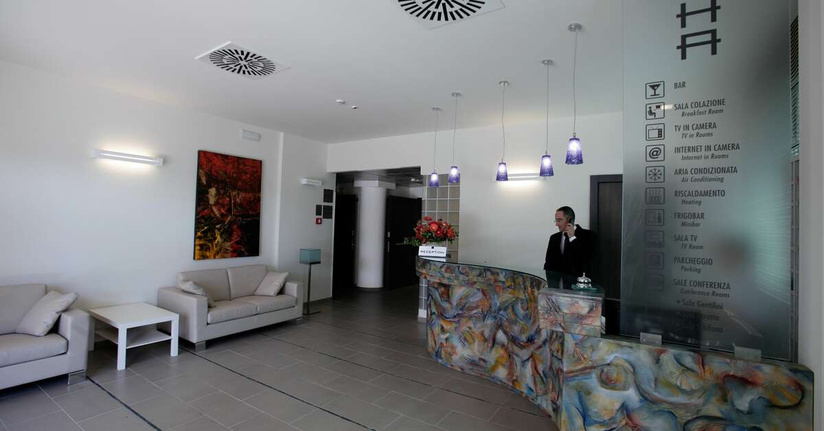 Een foto van het interieur van Hotel Artis Roma
