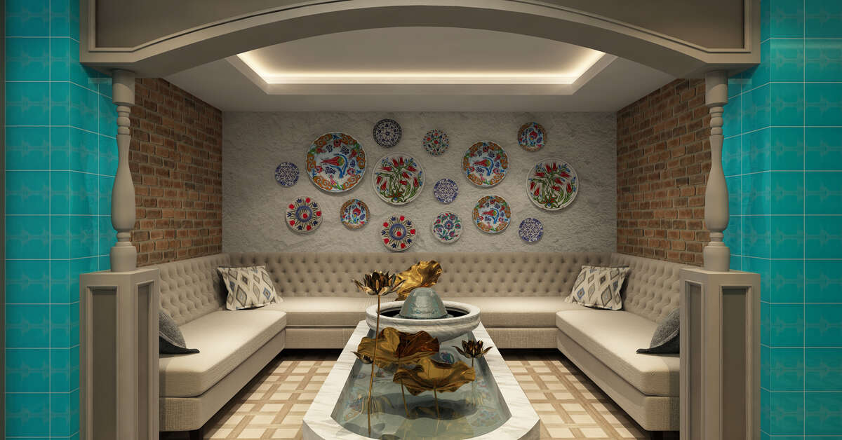 Een foto van het interieur van Ethno Belek
