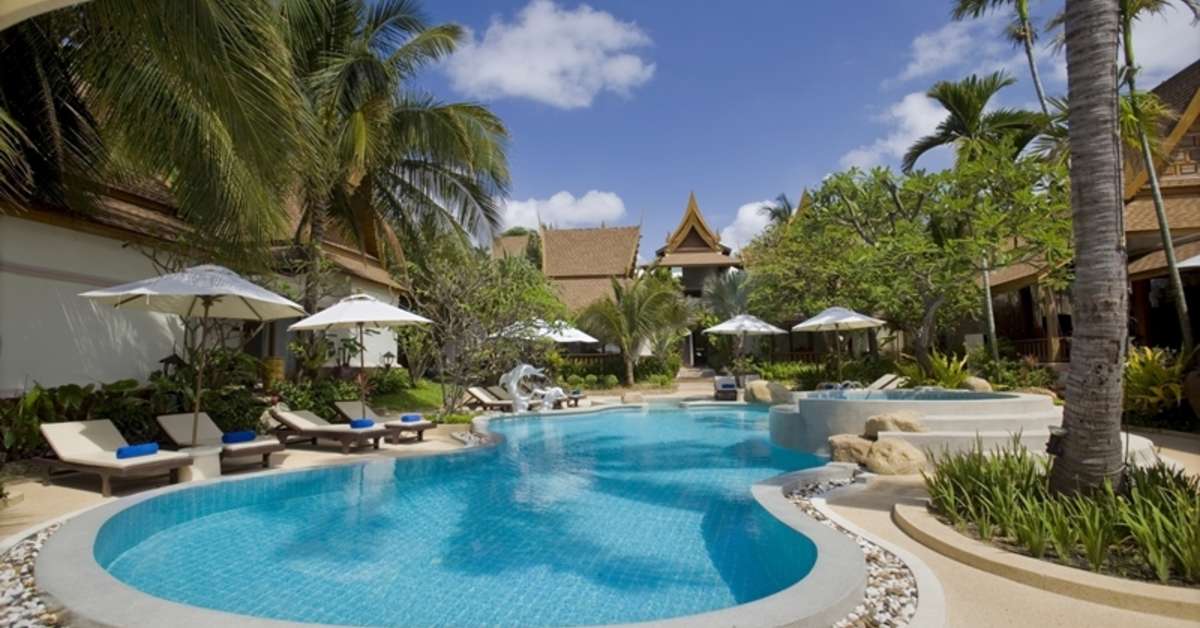 Een foto van het zwembad bij Thai House Beach Resort
