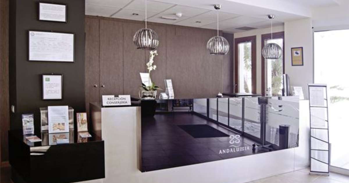 Een foto van het interieur van Andalussia Hotel