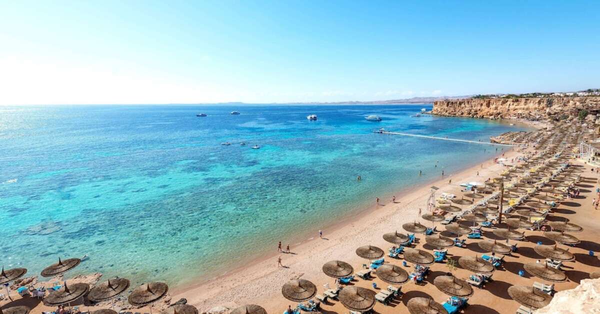 Een foto van het strand bij Sentido Reef Oasis Senses Resort