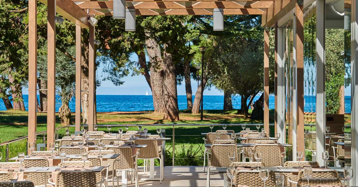 Een foto van het terras bij Garden Suites Umag Plava Laguna