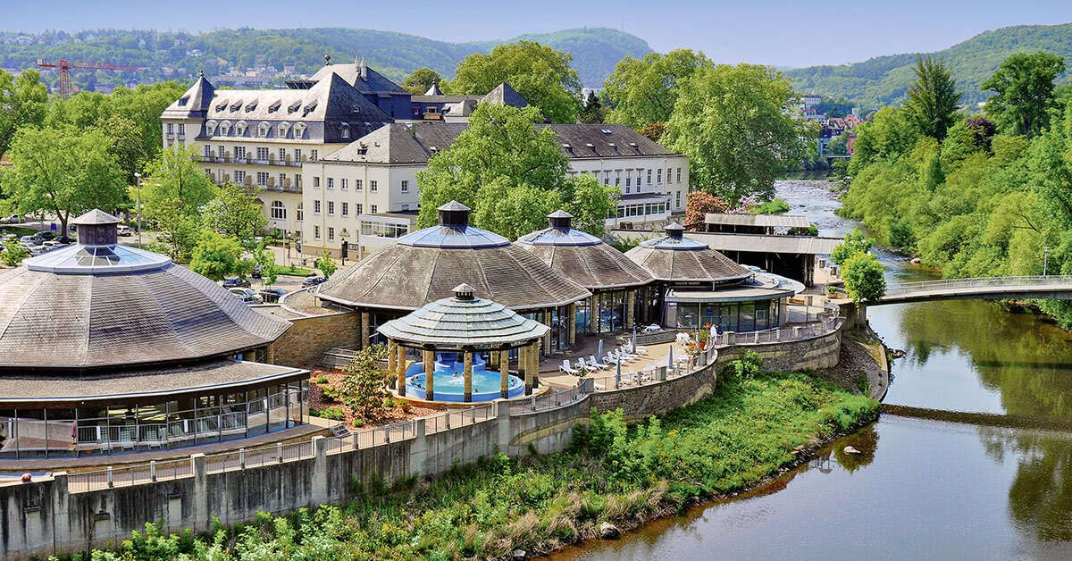 Ein Foto von der Außenansicht des PK Parkhotel Kurhaus