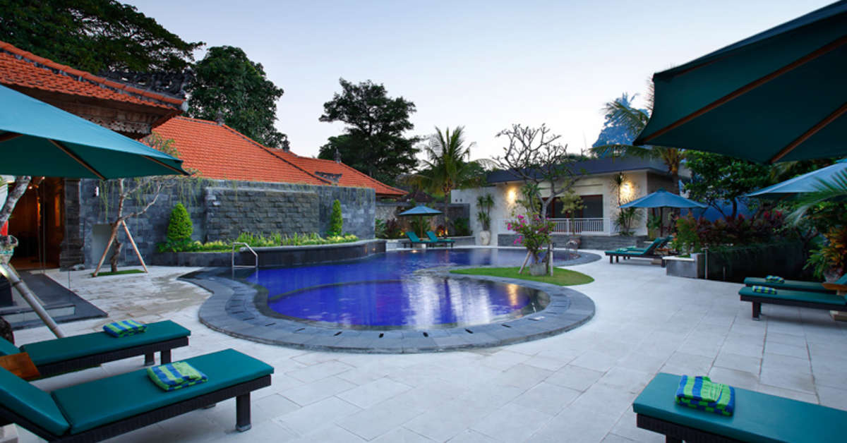 Een foto van het zwembad bij Vila Shanti Beach Hotel
