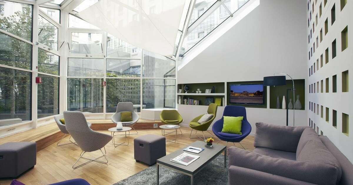 Een foto van het interieur van Citadines Les Halles
