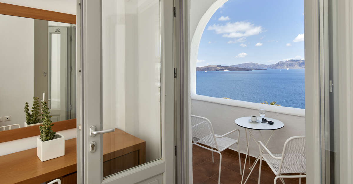 Ein Foto Santorini View Hotel