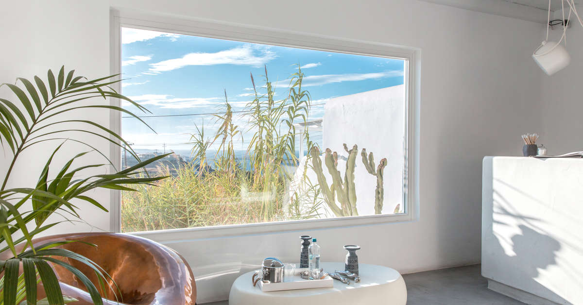 Een foto van het interieur van Ostraco Suites