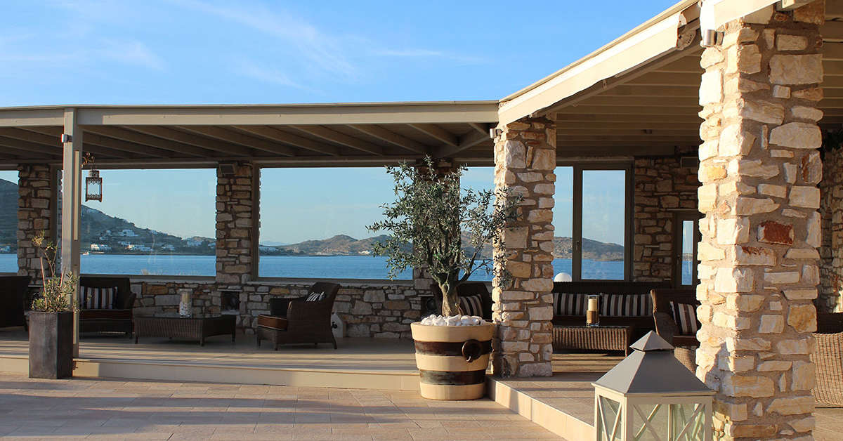 Een foto van het terras bij Saint Andrea Resort