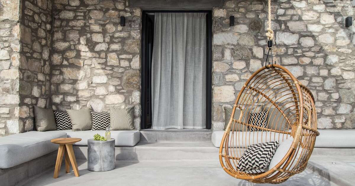Een foto van het terras bij My Mykonos Hotel