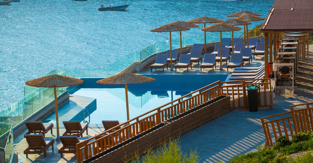 Een foto van het zwembad bij Lygaria Beach Hotel