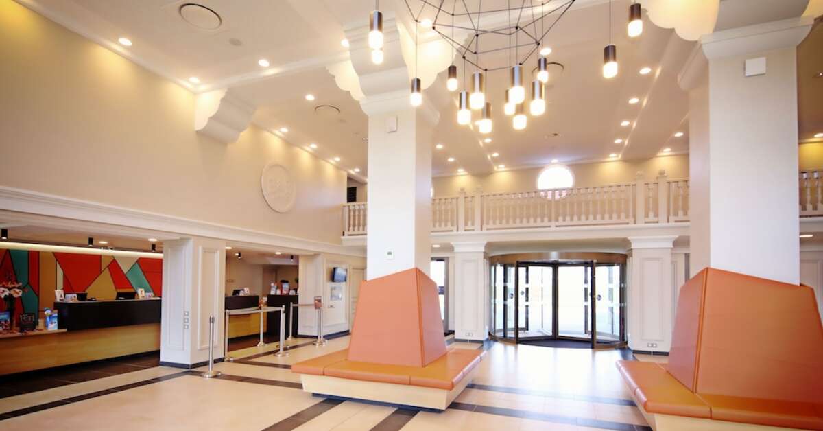 Een foto van het interieur van B&B Hotel Disneyland® Paris