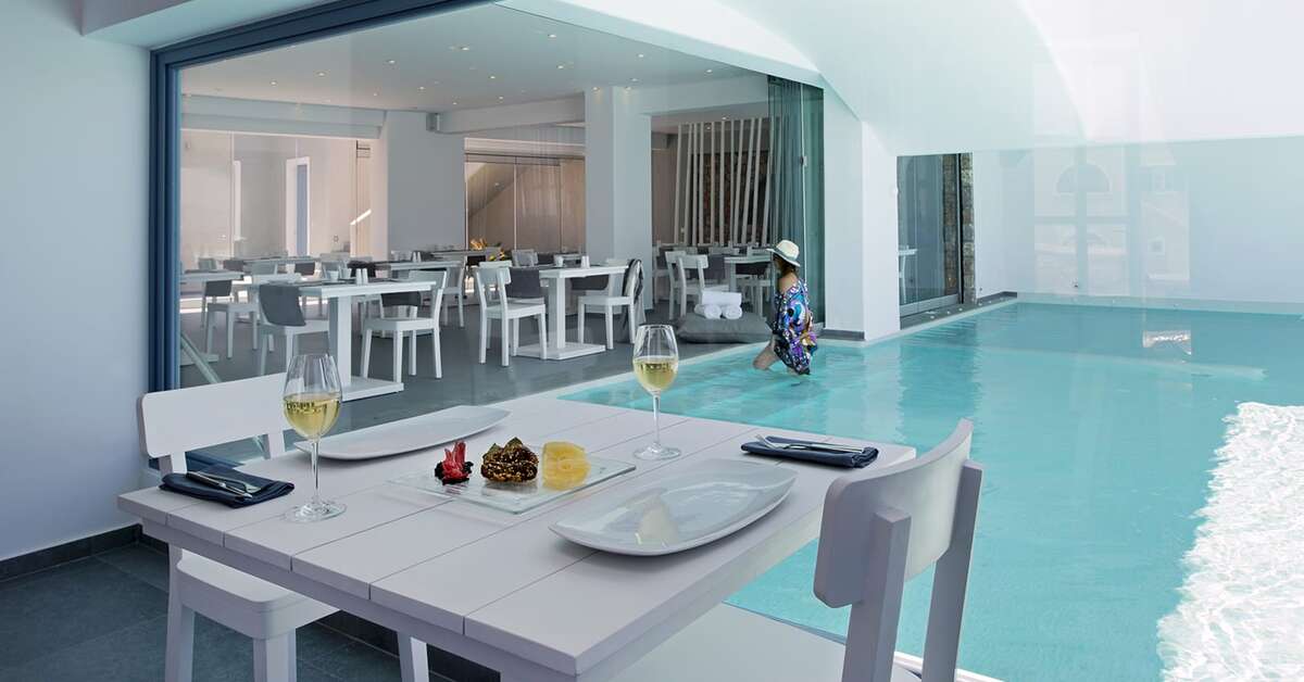 Een foto van de faciliteiten bij Acroterra Rosa Luxury Suites & Spa