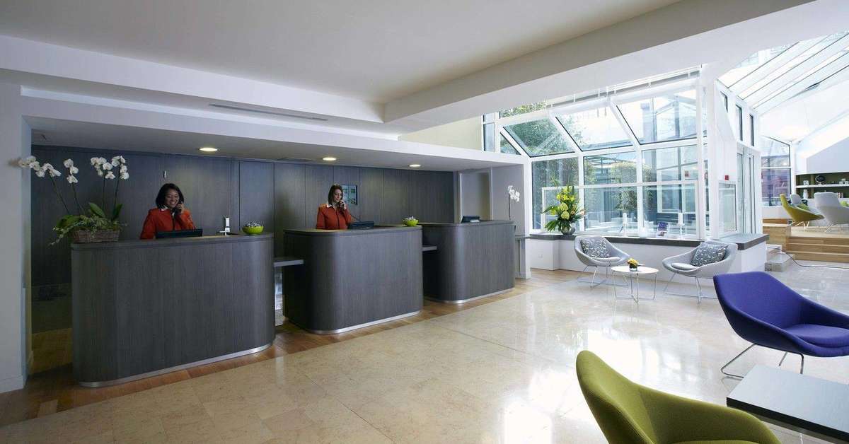 Een foto van het interieur van Citadines Les Halles