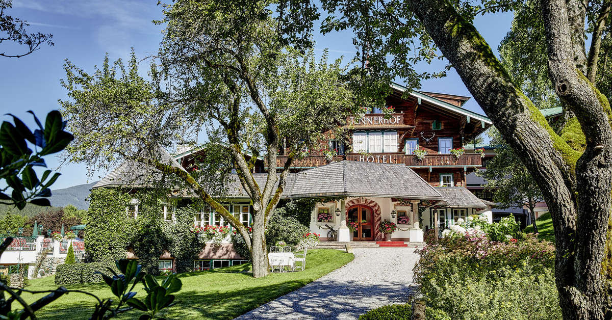 Ein Foto von der Außenansicht des Tennerhof Gourmet & Spa de Charme Hotel