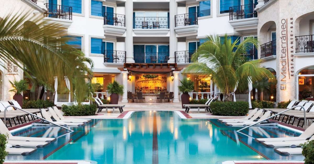 Een foto van het zwembad bij Hyatt Vivid Playa Del Carmen