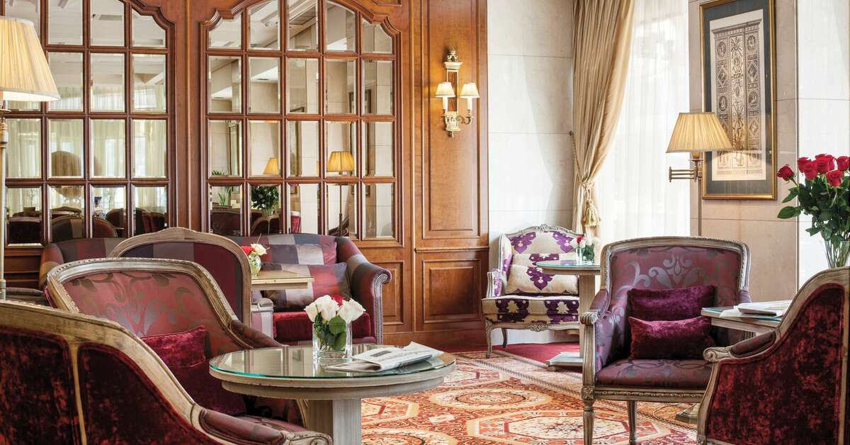 Een foto van het interieur van Hotel Emperador