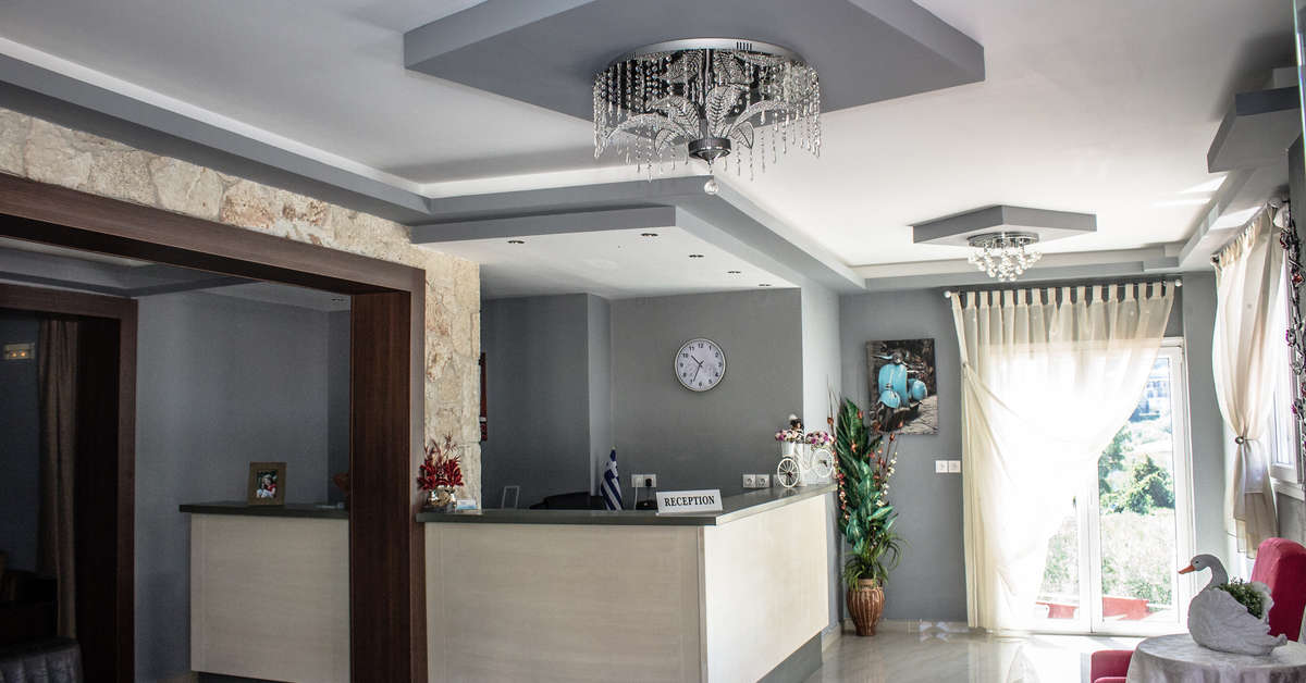 Een foto van het interieur van Ilios Hotel