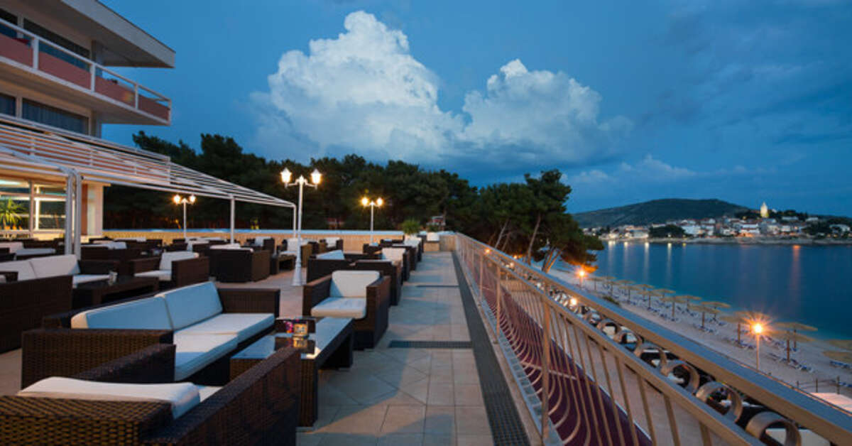 Een foto van het terras bij Hotel Zora