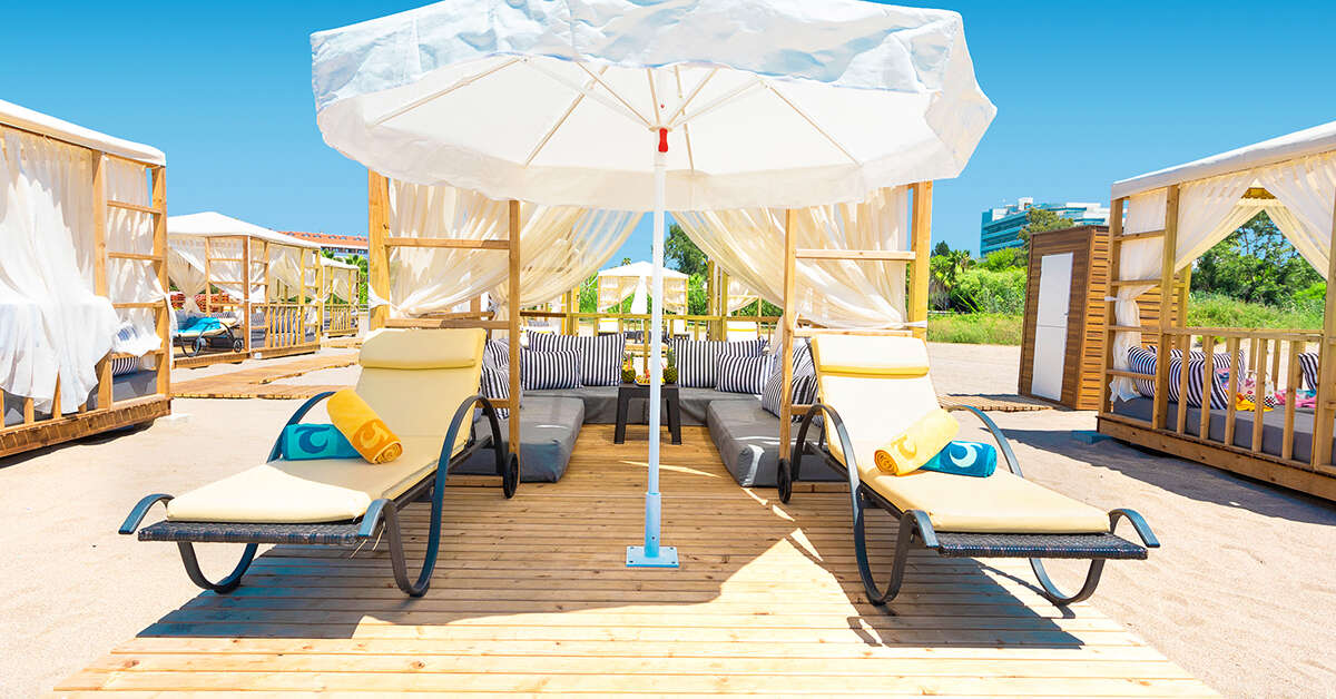 Ein Foto vom Strand beim Club Hotel Turan Prince World