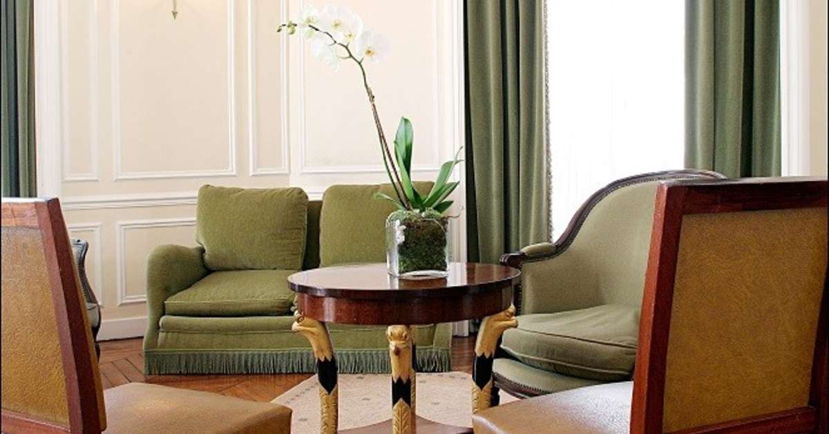 Een foto van het interieur van Normandy Le Chantier Hotel