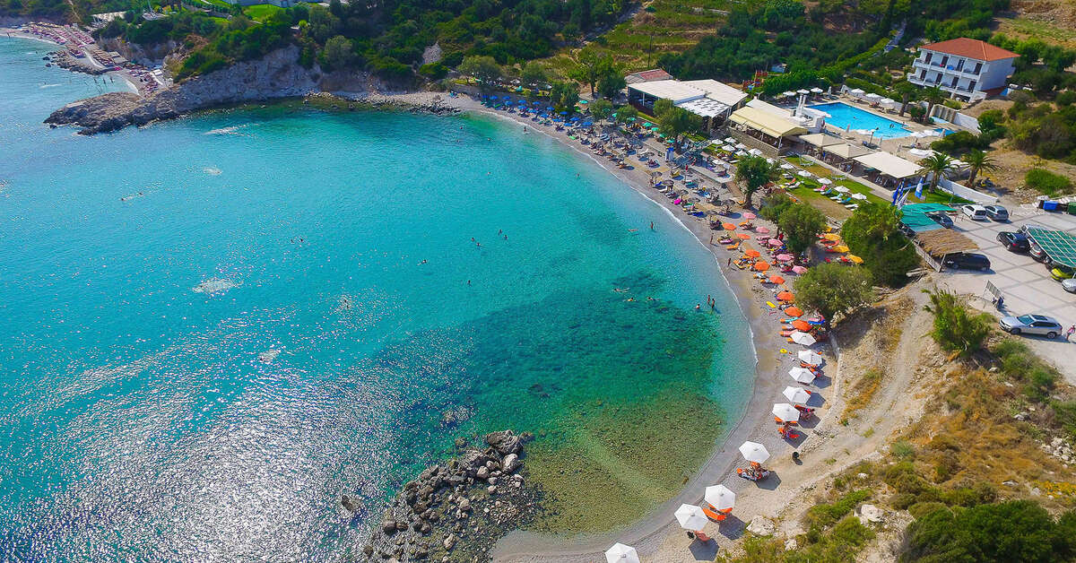 Een foto van de buitenkant van Glicorisa Beach Hotel