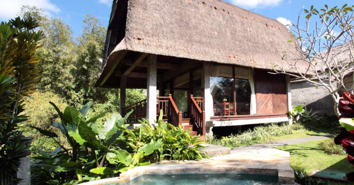 Een foto van het zwembad bij Santi Mandala Villa & Spa