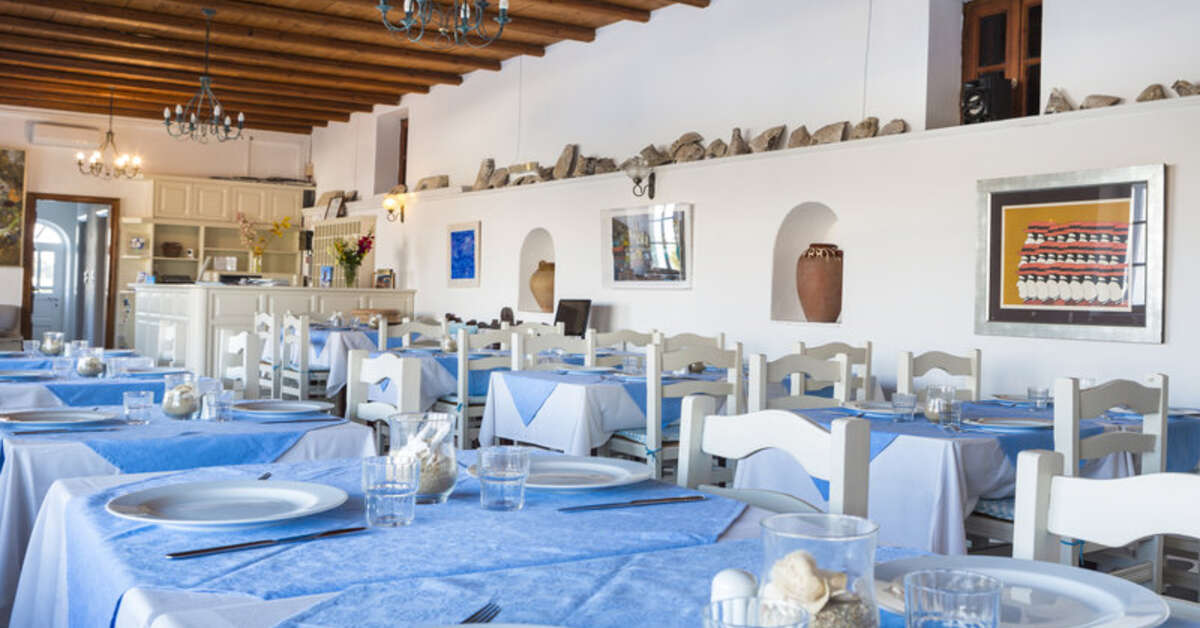 Een foto van de faciliteiten bij Mykonos Blanc Hotel