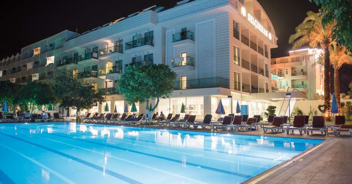Een foto van het zwembad bij Hotel Selcukhan
