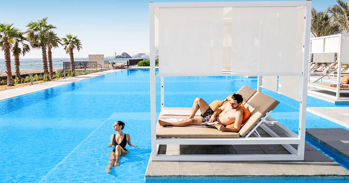 Een foto van het zwembad bij InterContinental Fujairah Resort