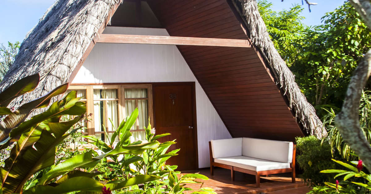 Een foto van de buitenkant van La Digue Island Lodge