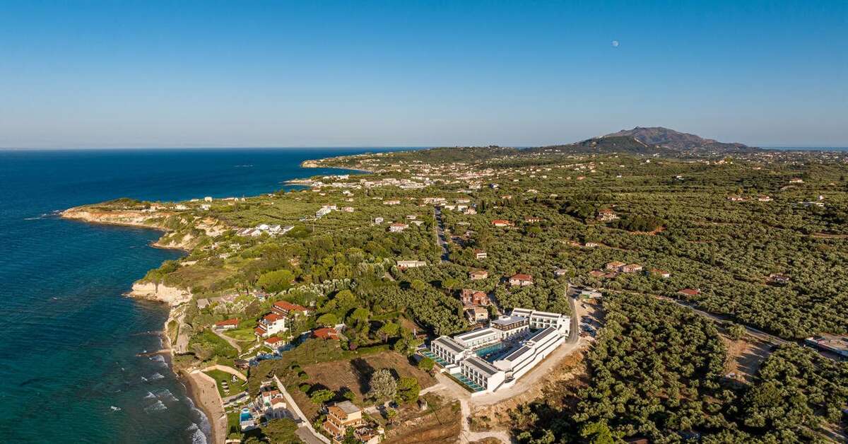 Ein Foto von der Außenansicht des Mirage Bleu Hotel