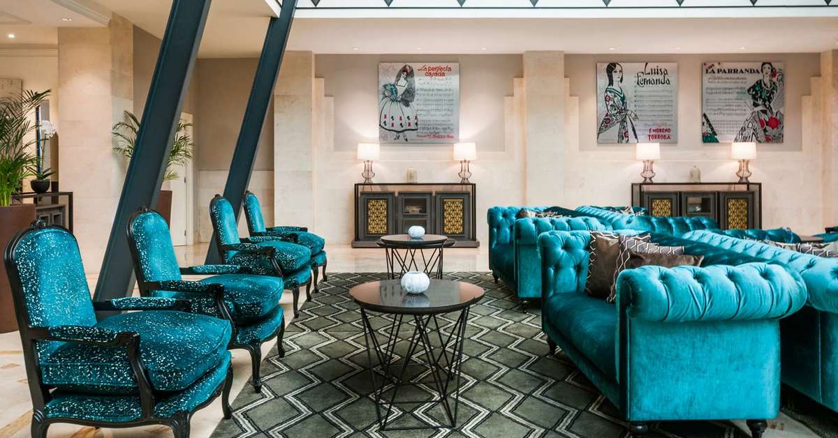 Een foto van het interieur van Eurostars Casa de la Lirica