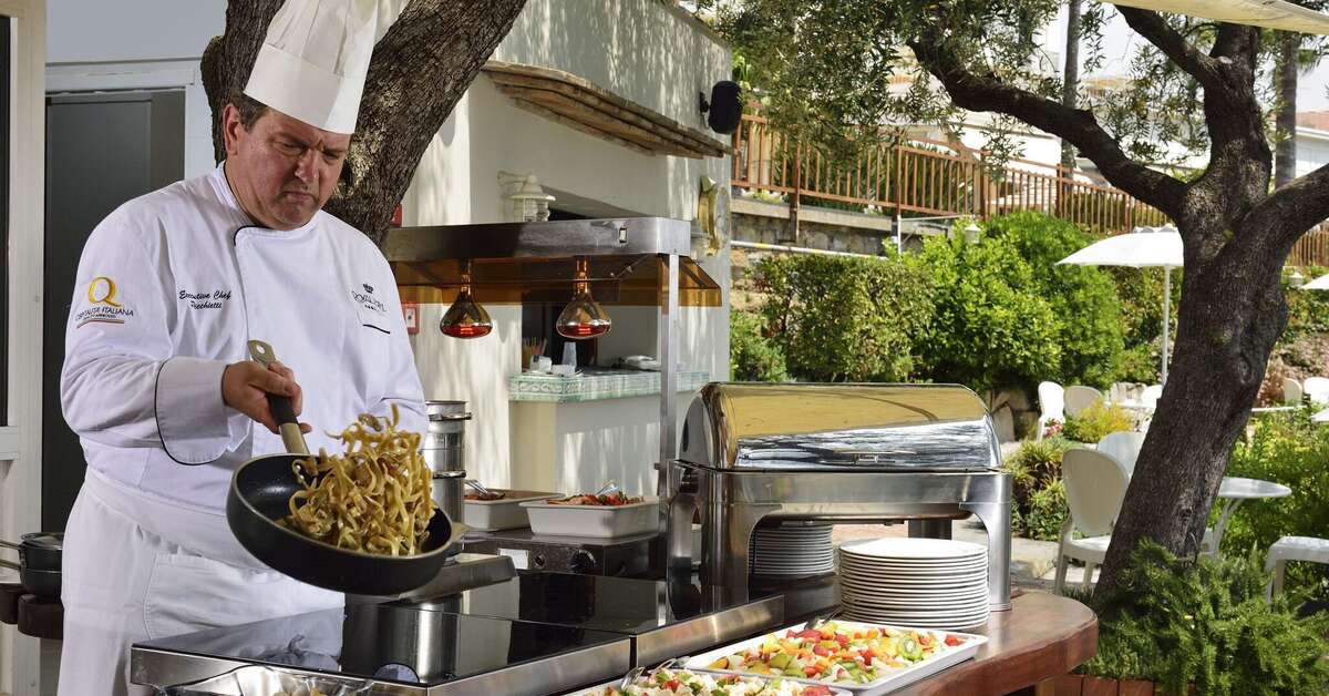 Ein Foto von den Einrichtungen im Royal Hotel San Remo