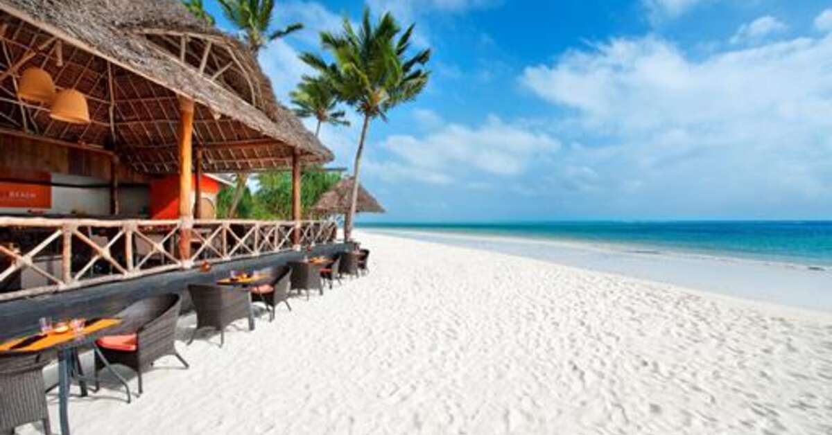 Een foto van het strand bij Melia Zanzibar