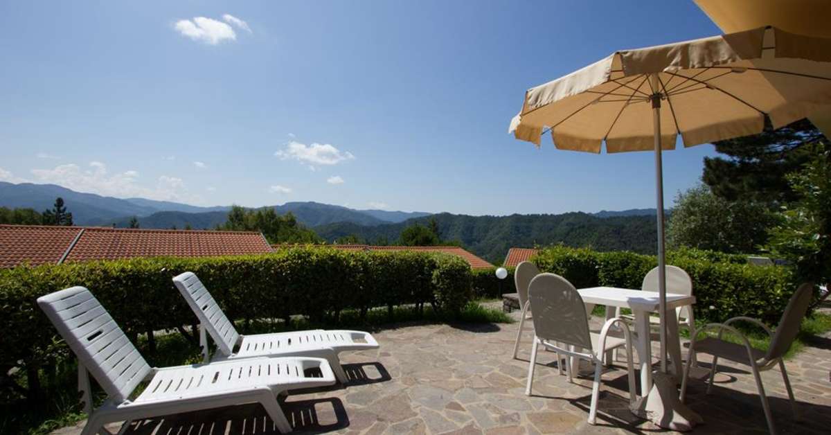 Een foto van het terras bij Vakantiepark I Cancelli