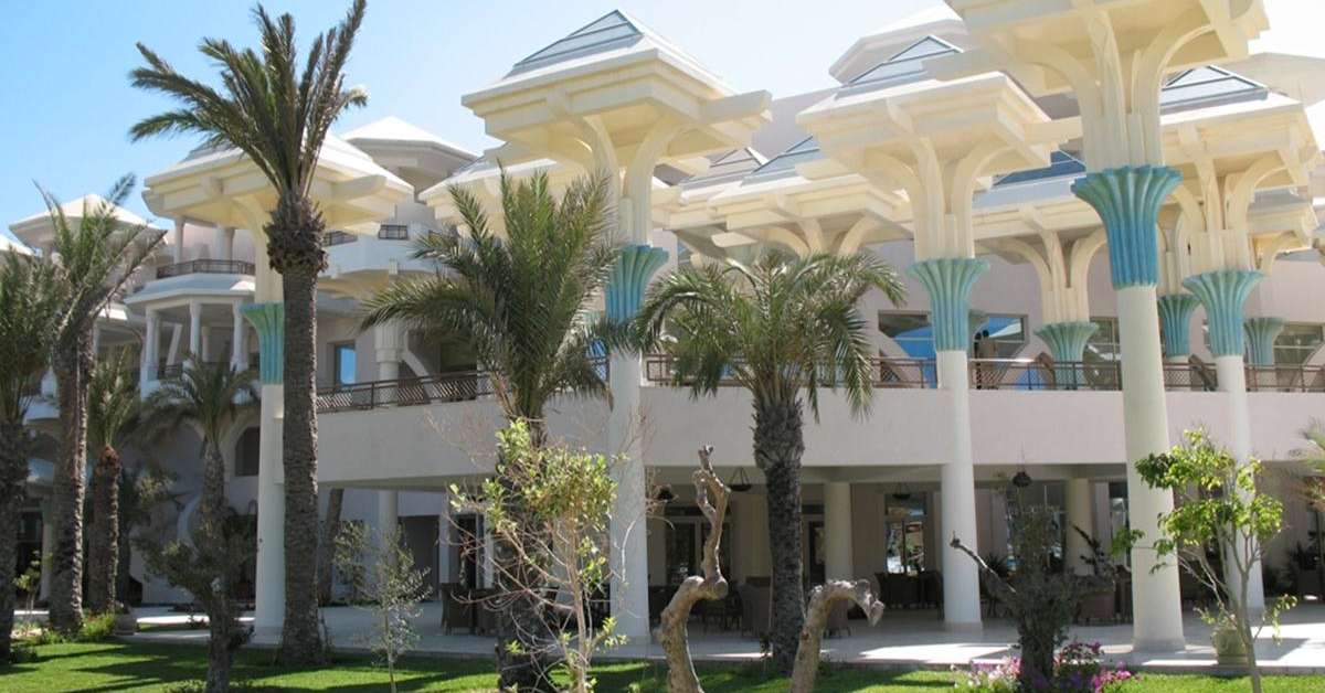 Ein Foto von der Außenansicht des Hasdrubal Prestige Thalassa & Spa Djerba