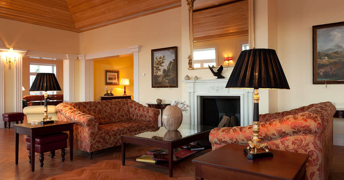 Een foto van het interieur van The Yeatman Hotel