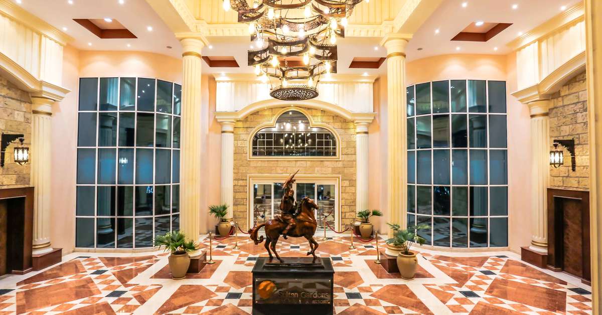 Een foto van het interieur van Sultan Gardens Resort