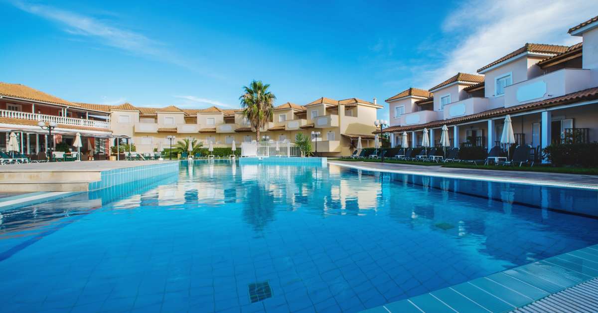 Een foto van het zwembad bij Eco Resort Zefyros