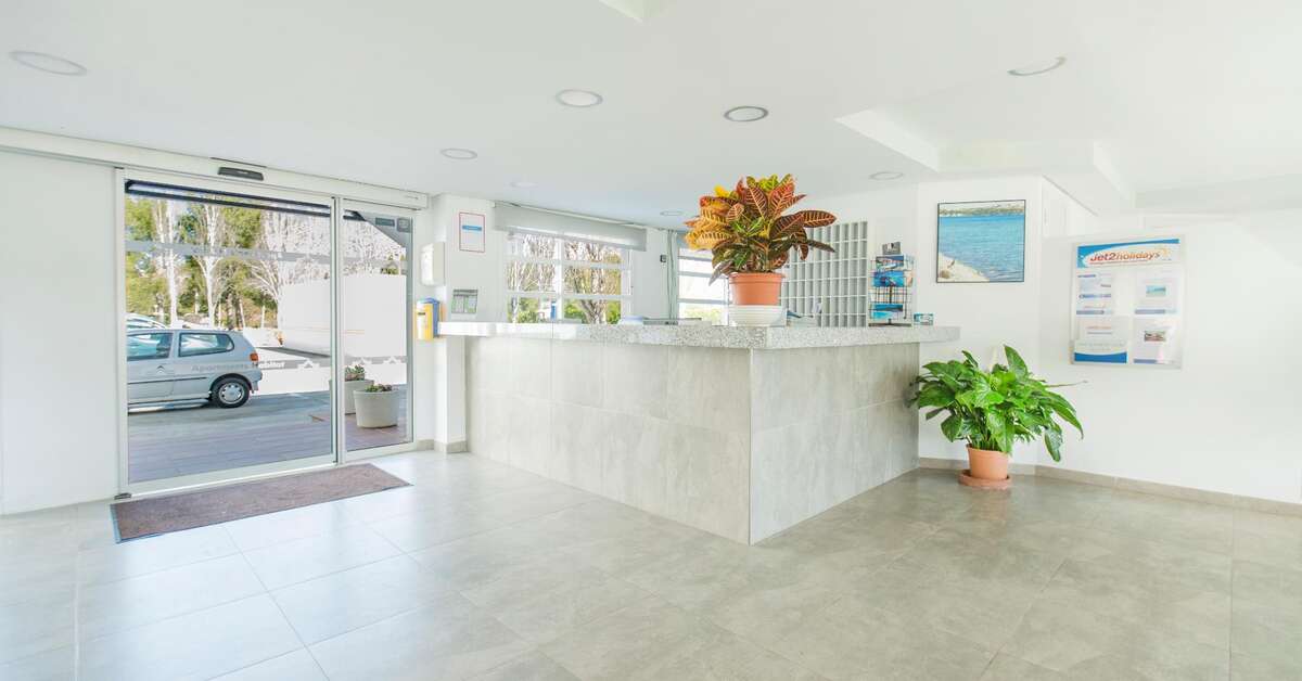Een foto van het interieur van Aparthotel Habitat