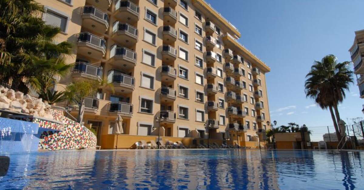 Een foto van het zwembad bij Mediterraneo Real Appartementen