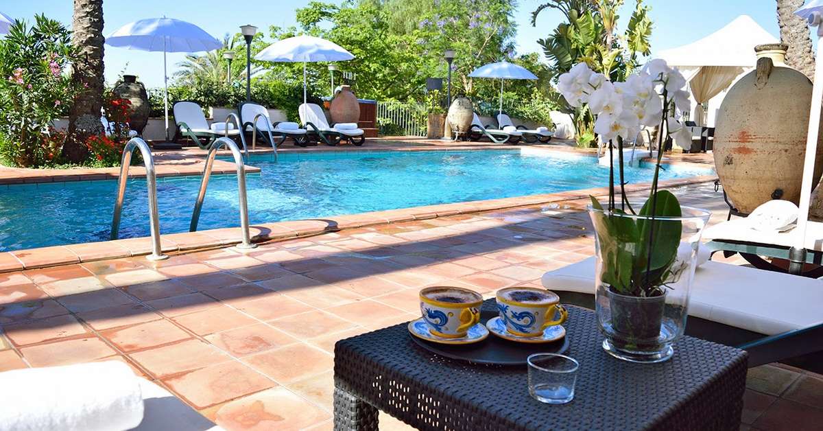 Ein Foto vom Pool im Agriturismo Vecchia Masseria