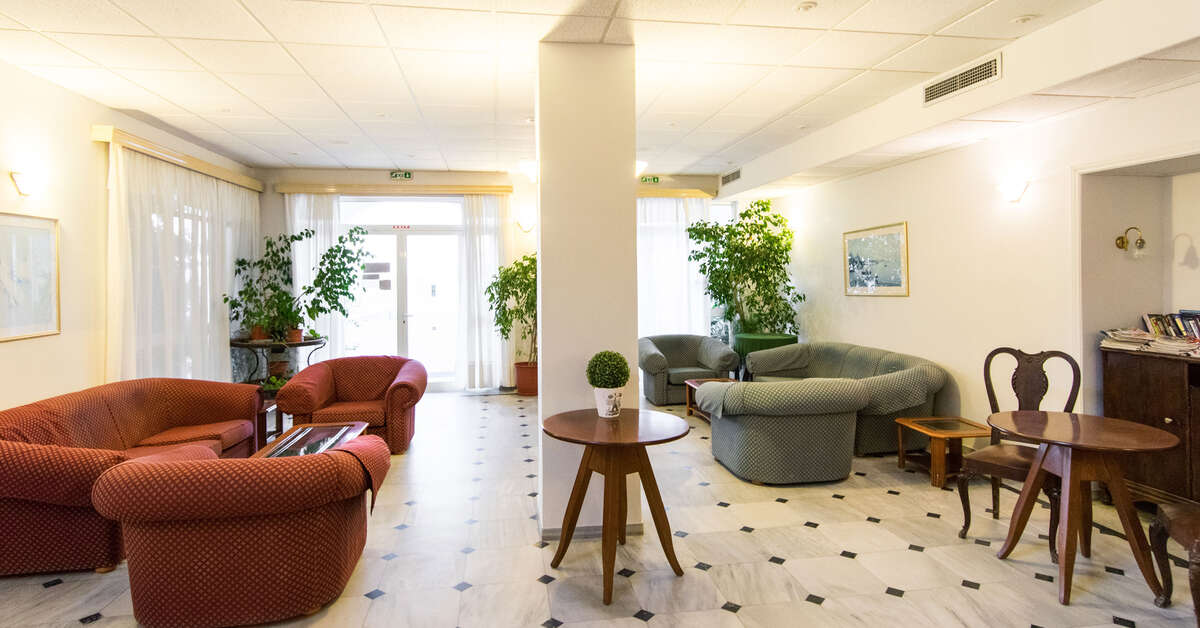 Een foto van het interieur van Paradise Beach Hotel Argassi