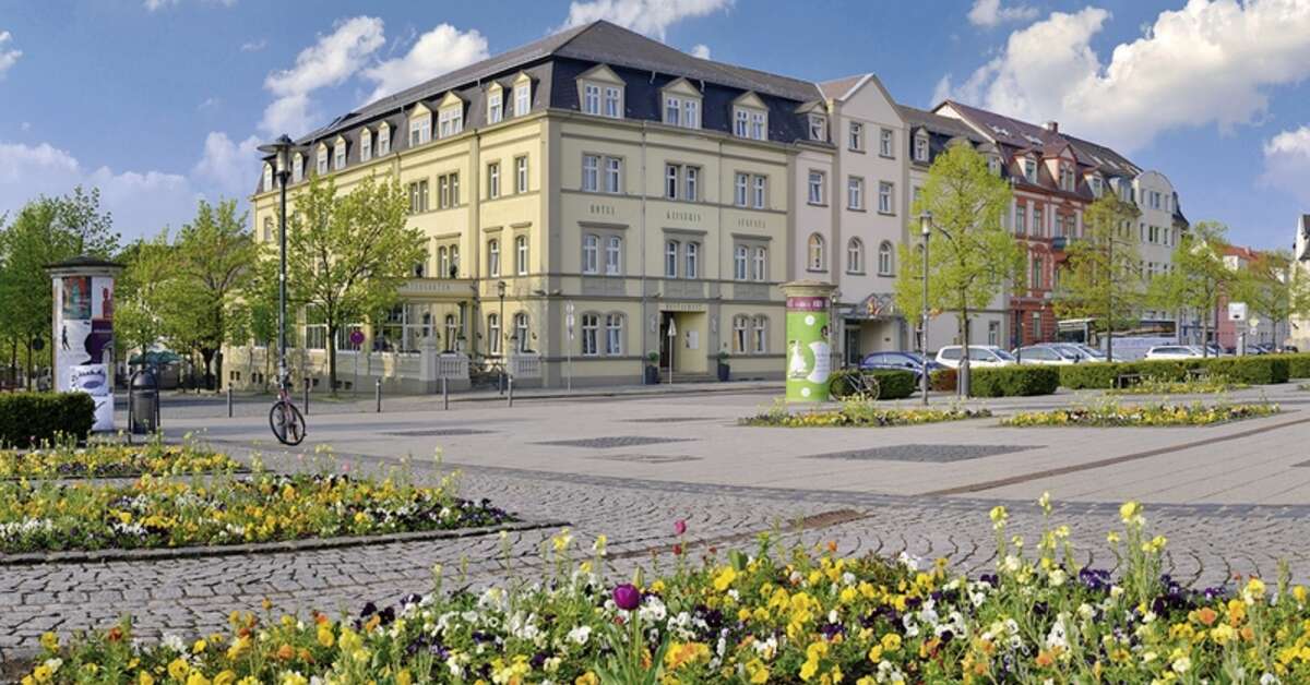 Een foto van de buitenkant van Hotel Kaiserin Augusta