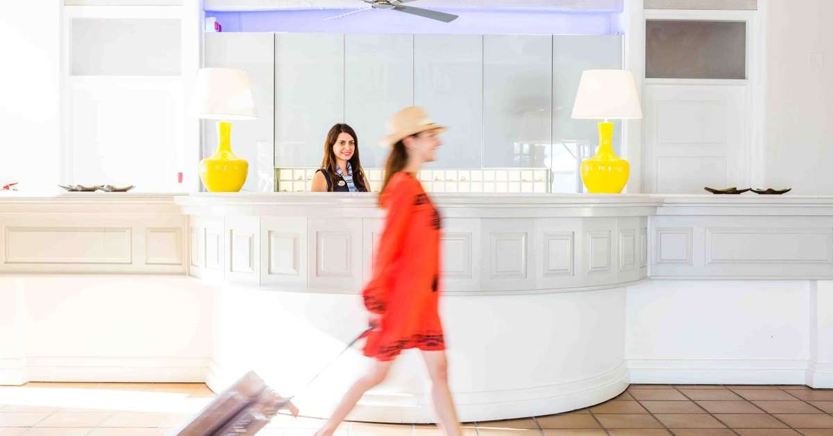 Een foto van het interieur van Marpunta Village