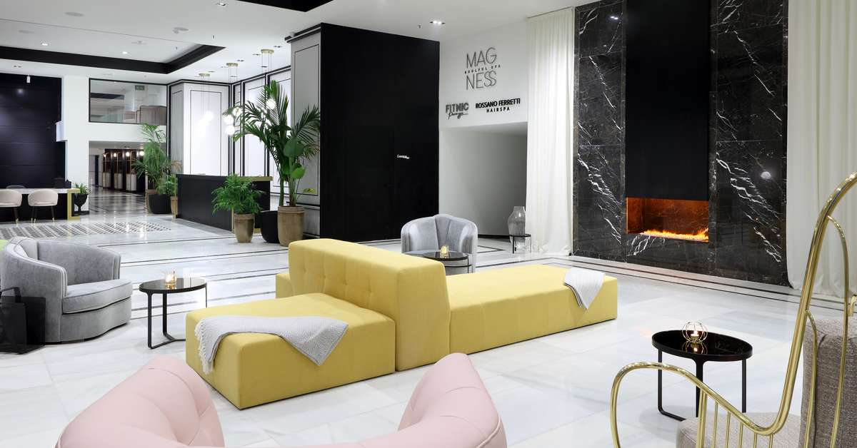 Een foto van het interieur van Bless Ibiza Hotel