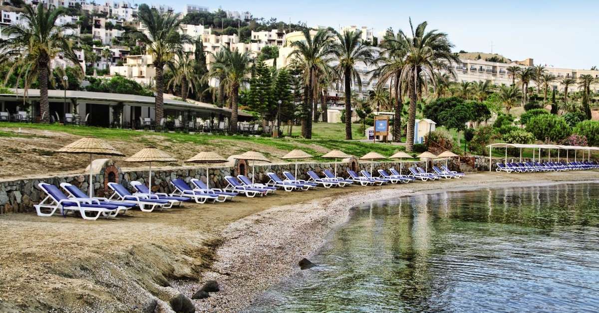Een foto van het strand bij Yasmin Bodrum Resort