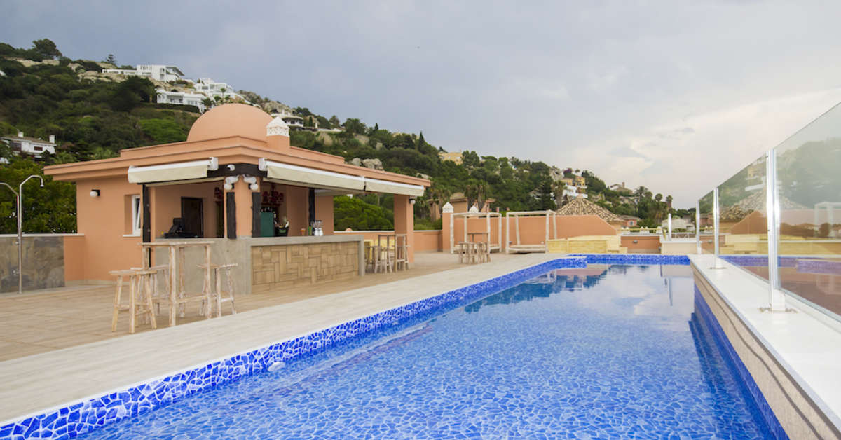 Een foto van het zwembad bij Hotel El Cortijo de Zahara
