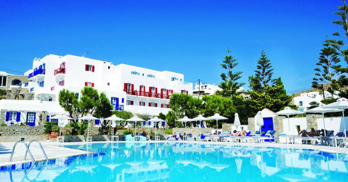 Een foto van het zwembad bij Hotel Kamari Beach