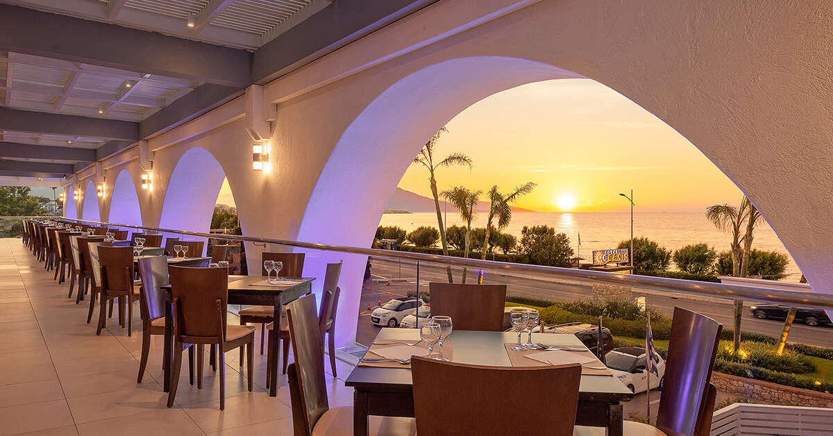 Een foto van de faciliteiten bij Oceanis Beach Hotel